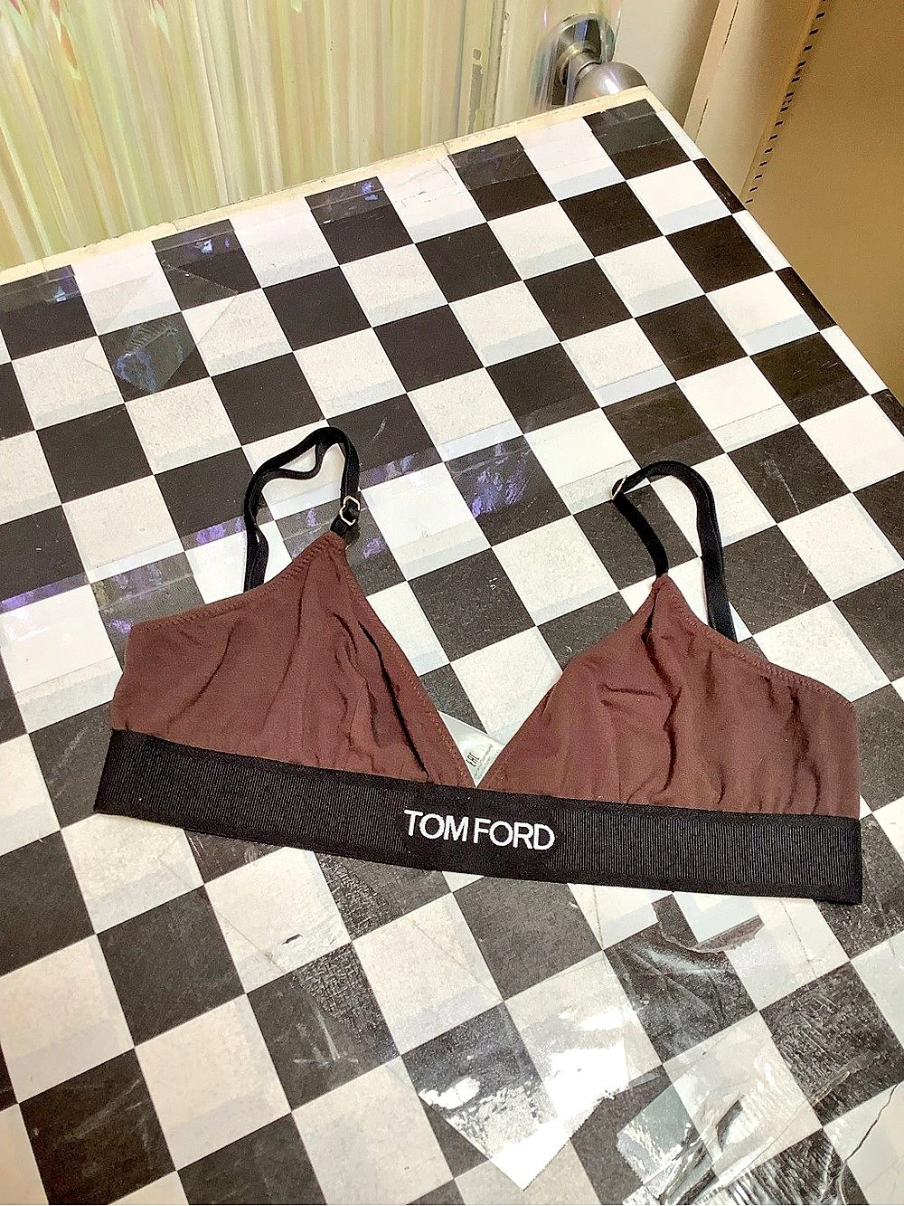 TOM FORD Modal Basic Bralette Brown Bra Medium